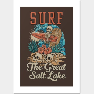 Surf The Great Salt Lake - Funny State of Utah Posters and Art